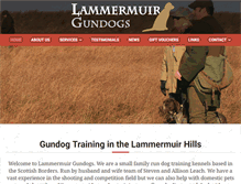 Tablet Screenshot of lammermuirgundogs.co.uk